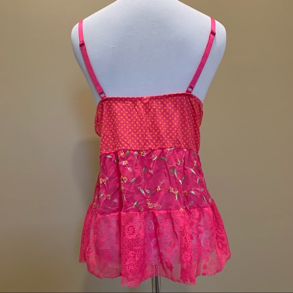 VS Vintage Floral Embroidered Babydoll Lingerie - Picture 9 of 11